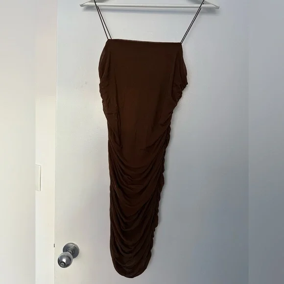 Forever 21 brown mesh mini dress - Picture 3 of 8